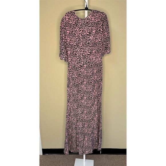 Elegant Pink Patterned Maxi Dress - Picture 8 of 12